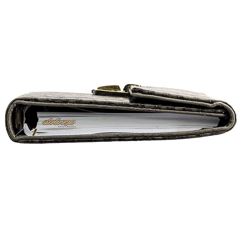 سالنامه (سررسید) 1402 کلاسوری رمزدار الیگیتور طوسی کد 248 پاسارگاد (3)