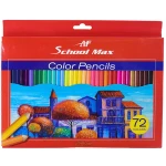 مداد رنگی 72 رنگ جعبه مقوایی اسکول مکس school max (5)