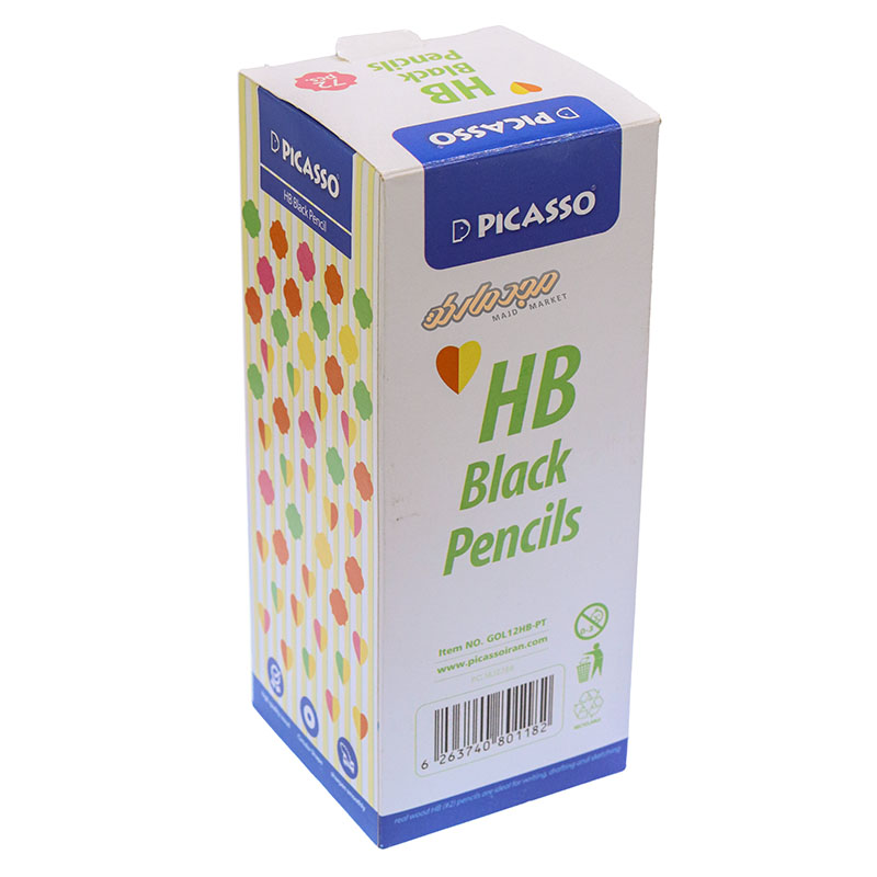 مداد مشکی 72 عددی طرح دار پیکاسو (1)