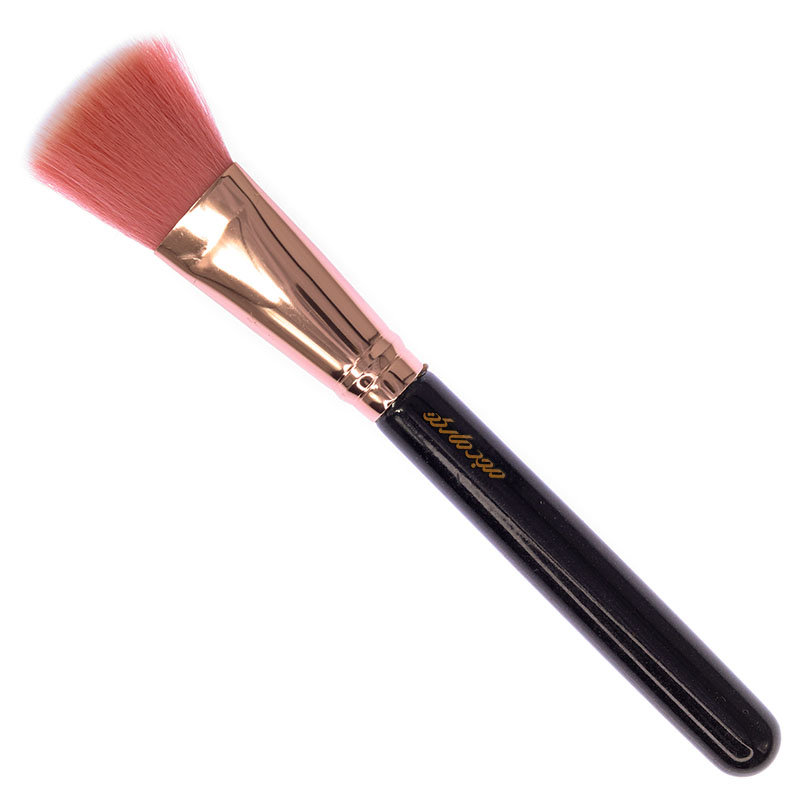 قلم مو براش دسته مشکی مو صورتی میلی لوکی