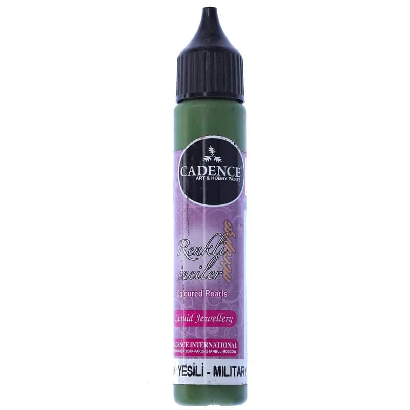 دورگیر نگینی (نقطه کوبی) سبز پسته ای MILITARY GREEN کد 554 کادنس (1)