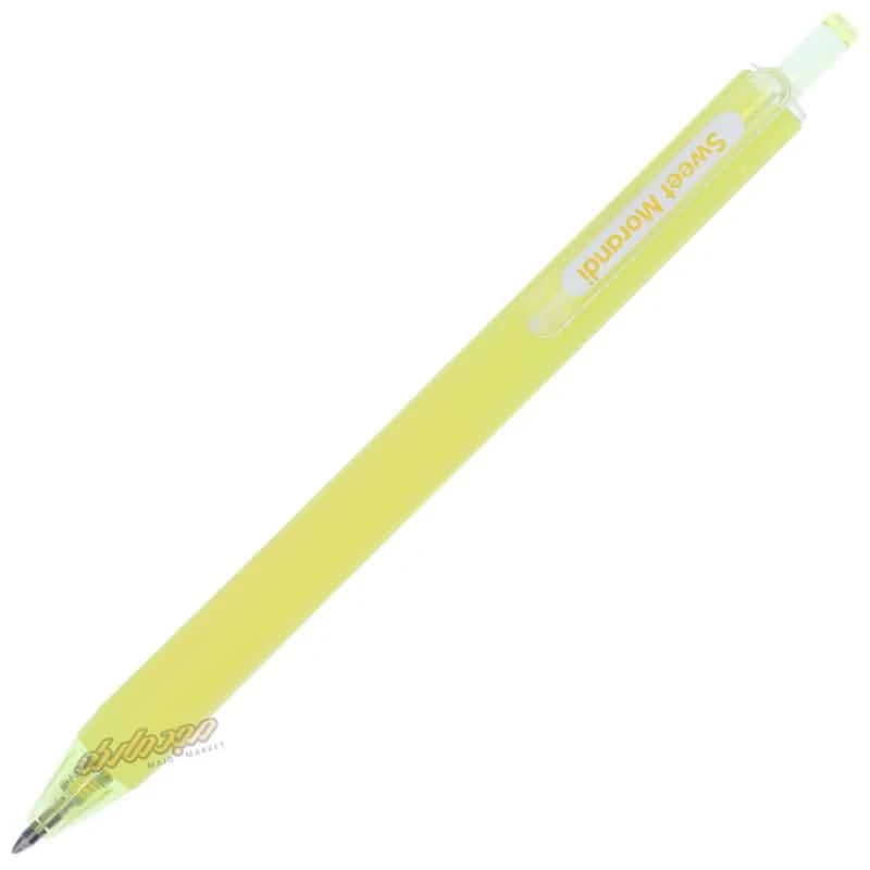 خودکار رنگی فشاری پاستیلی زرد 2207 JIANDAN (1)