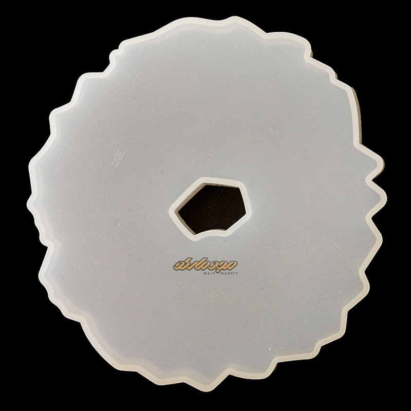 قالب سیلیکونی زیر لیوانی ژئود حفره دار (2)