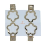 گیره فلزی 4 عددی رزین طرح گل (1)