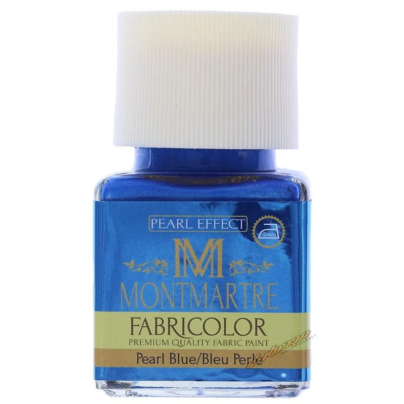 رنگ پارچه آبی صدفی (Pearl Blue) کد 74 مونمارت (2)