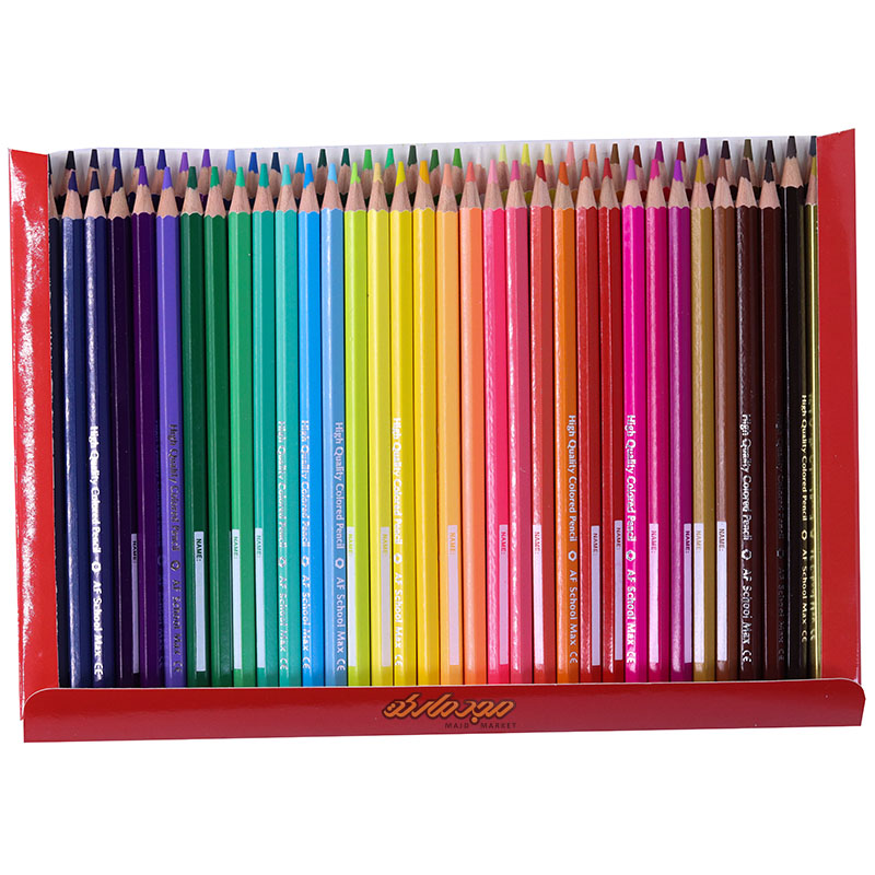 مداد رنگی 72 رنگ جعبه مقوایی اسکول مکس school max (3)