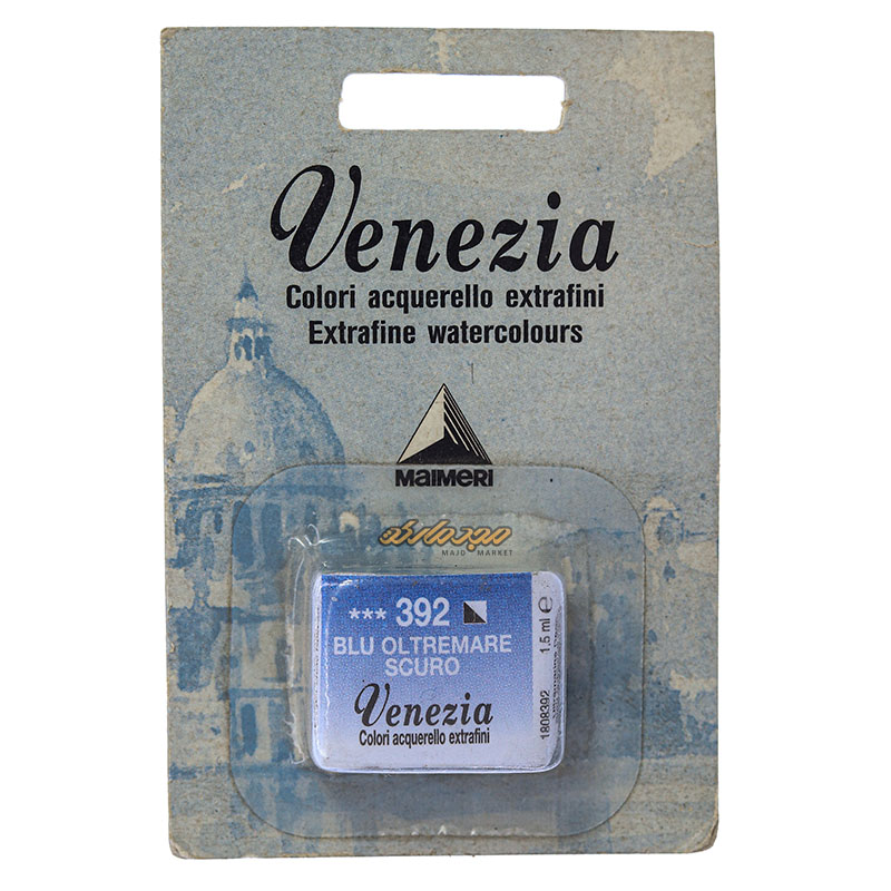 قرص آبرنگ آبی روشن (Ultramarine Deep) کد 392 مایمری MAIMERI