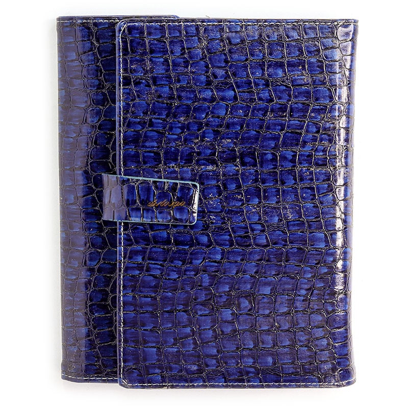 سالنامه (سررسید) 1402 کلاسوری الیگیتور سرمه ای کد 242 پاسارگاد