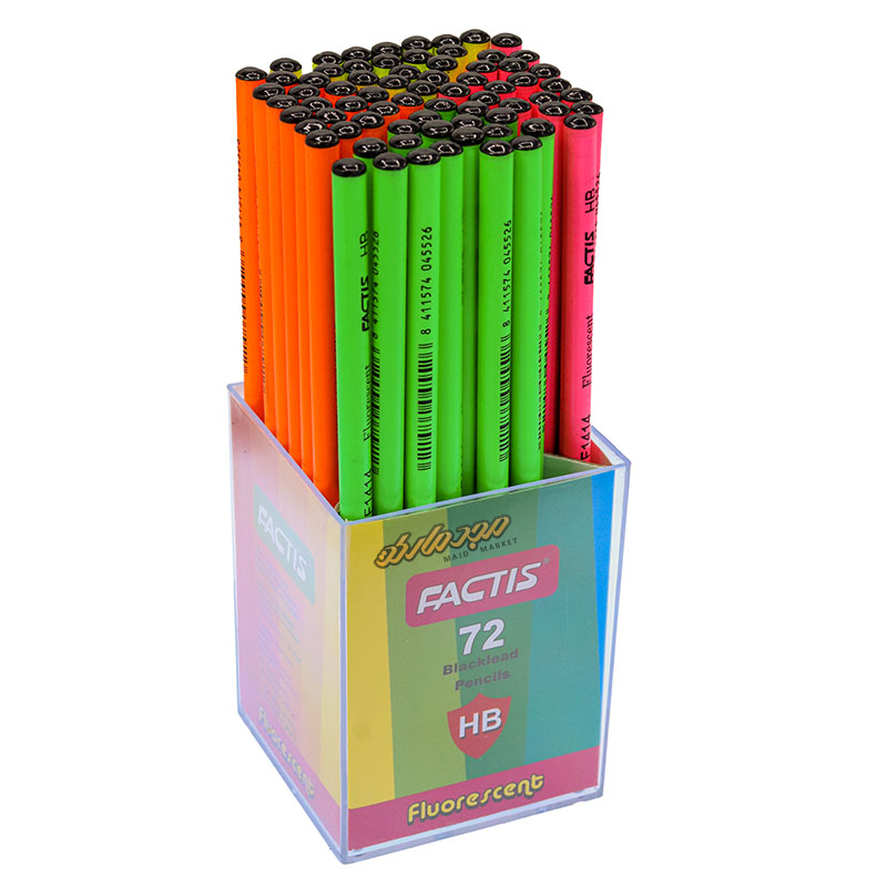 مداد مشکی 72 عددی فلورسنت F1414 فکتیس FACTIS
