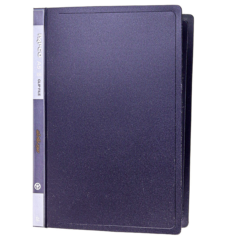 کلاسور 2 حلقه A5 مشکی 650 پاپکو (2)