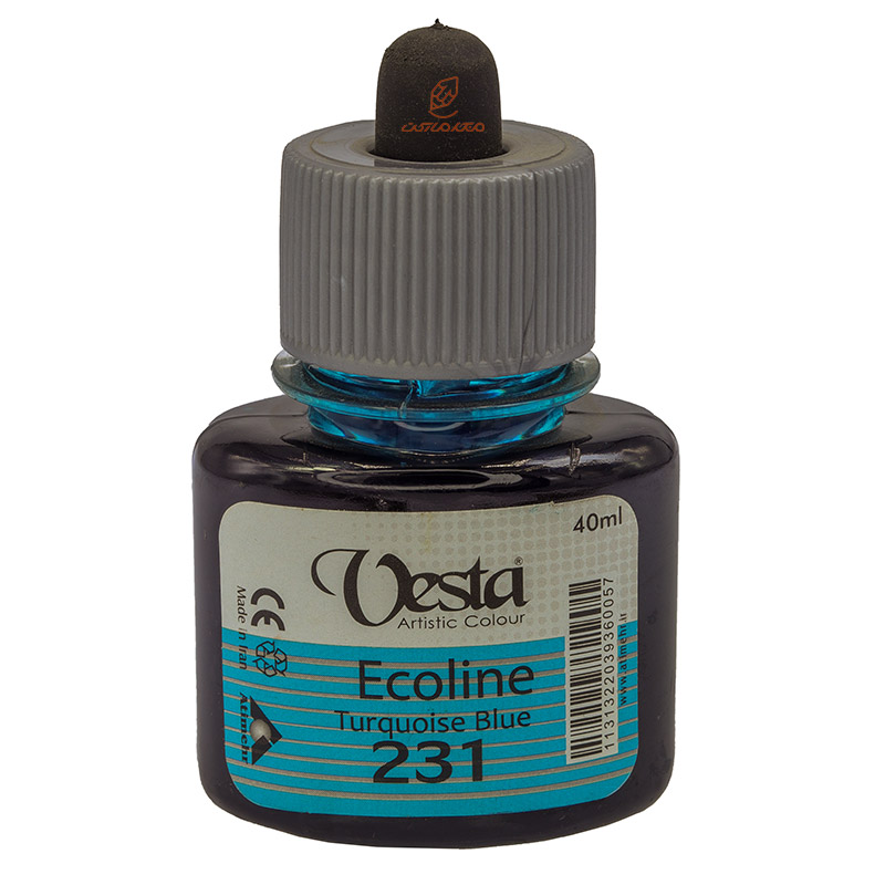 اکولین آبی فیروزه ای (Turquoise Blue) کد 231 وستا VESTA
