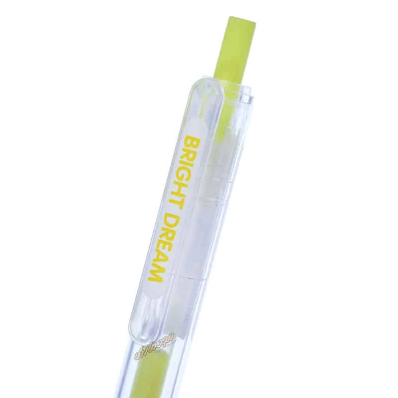 خودکار رنگی فشاری فانتزی زرد 2209 JIANDAN (3)