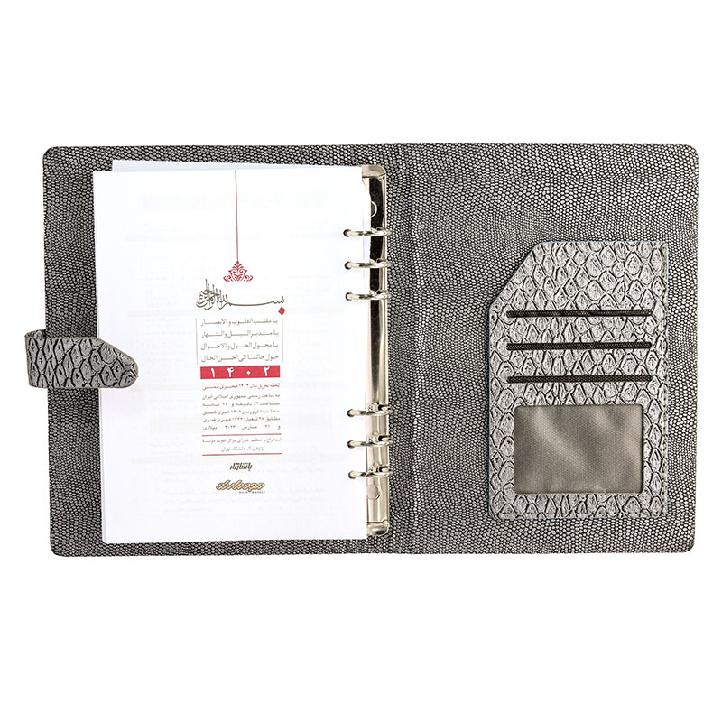 سالنامه (سررسید) 1402 کلاسوری مارال نقره ای کد 239 پاسارگاد (4)