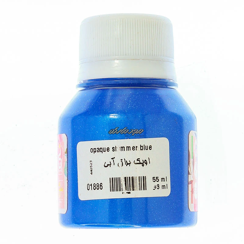 رنگ پارچه اوپک براق آبی 1886 (SHIMMER BLUE) سوداکو SODACO (2)