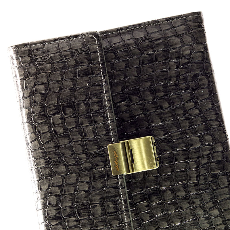 سالنامه (سررسید) 1402 کلاسوری رمزدار الیگیتور طوسی کد 248 پاسارگاد (4)