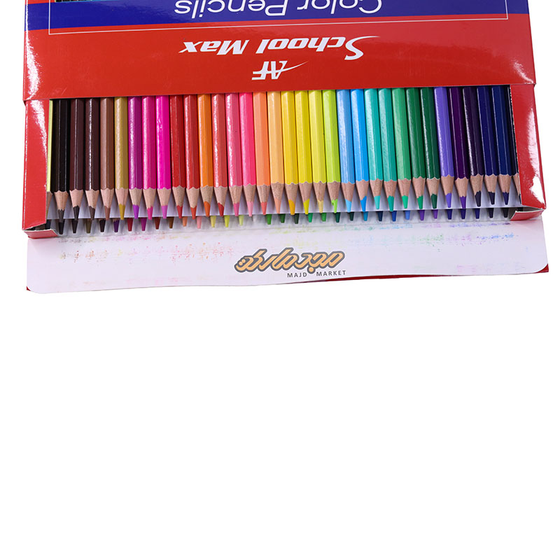 مداد رنگی 72 رنگ جعبه مقوایی اسکول مکس school max (2)