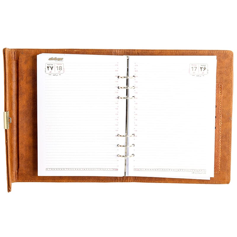 سالنامه (سررسید) 1402 کلاسوری رمزدار شکلاتی کد 247 پاسارگاد (4)