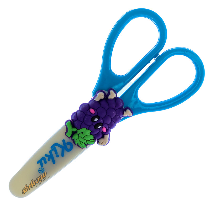 قیچی فانتزی غلاف دار آبی طرح انگور کیکو کد 571