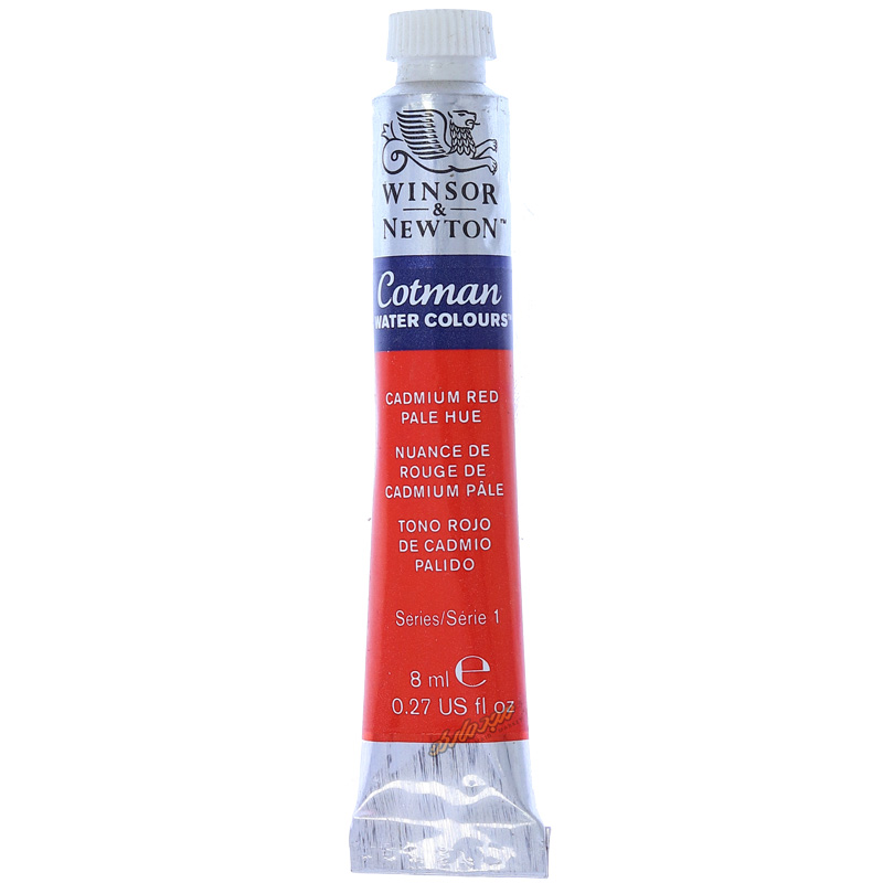 آبرنگ تیوپی قرمز ( Cadmium Red Pale Hue) کد 103 وینزور WINSOR