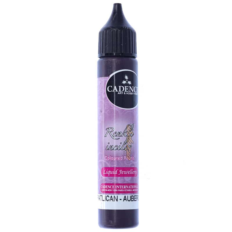 دورگیر نگینی (نقطه کوبی) بادمجونی AUBERGINE کد 566 کادنس