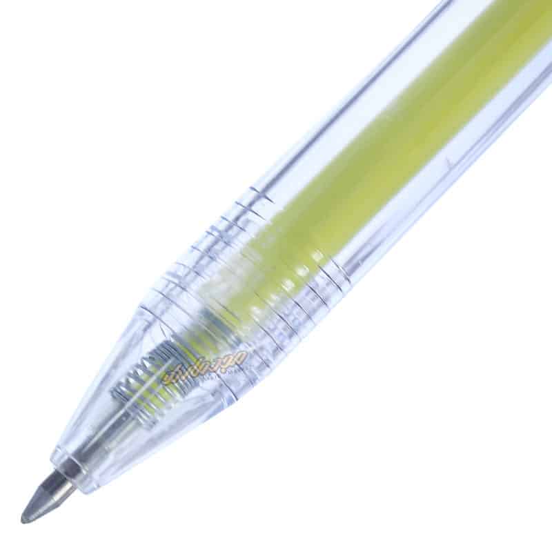 خودکار رنگی فشاری فانتزی زرد 2209 JIANDAN (2)
