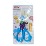 قیچی فانتزی غلاف دار آبی طرح انگور کیکو کد 571 (2)