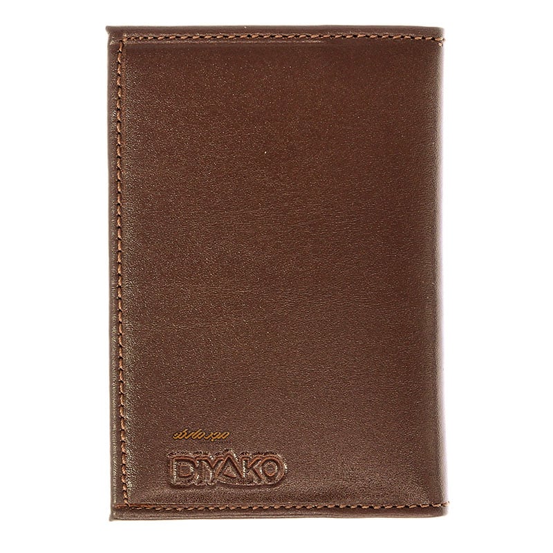 جاکارتی چرم کتابی قهوه ای دیاکو
