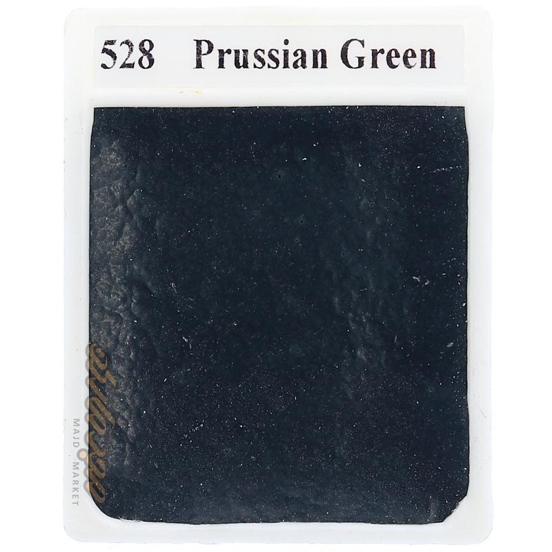 قرص آبرنگ سبز لجنی (Prussian Green) کد 528 آقامیری