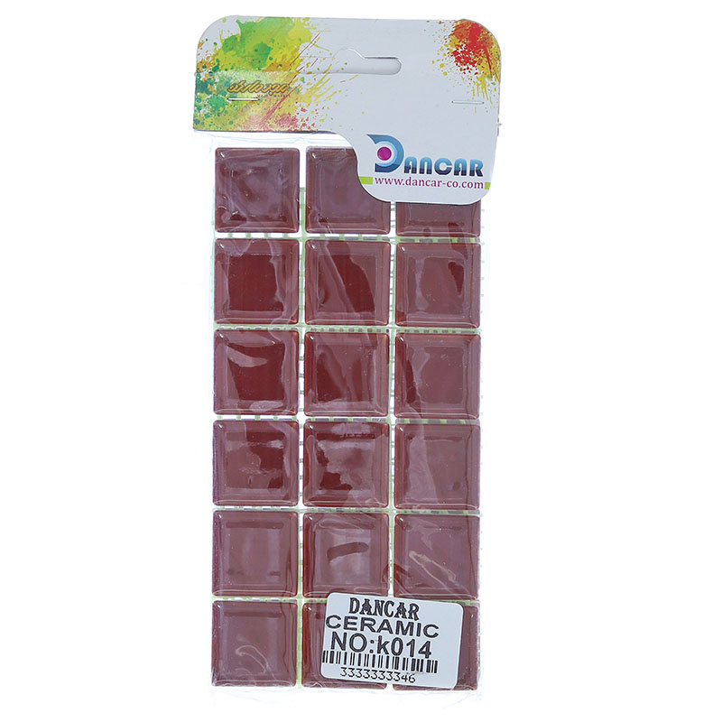 کاشی و سرامیک 36 عددی قهوه ای 014 دانکار