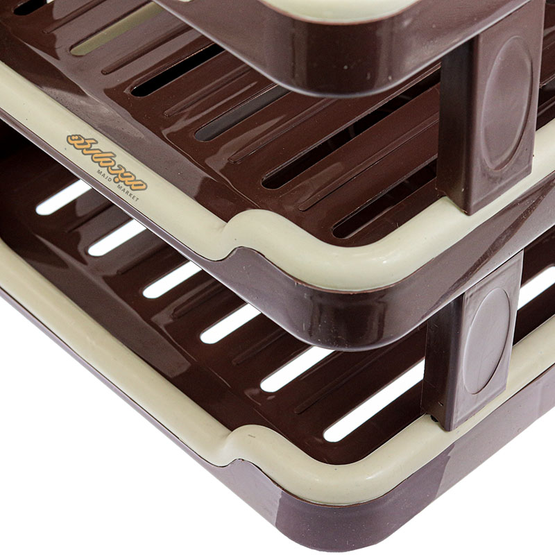 کازیو رومیزی 3 طبقه کرم قهوه ای ونداد (1)