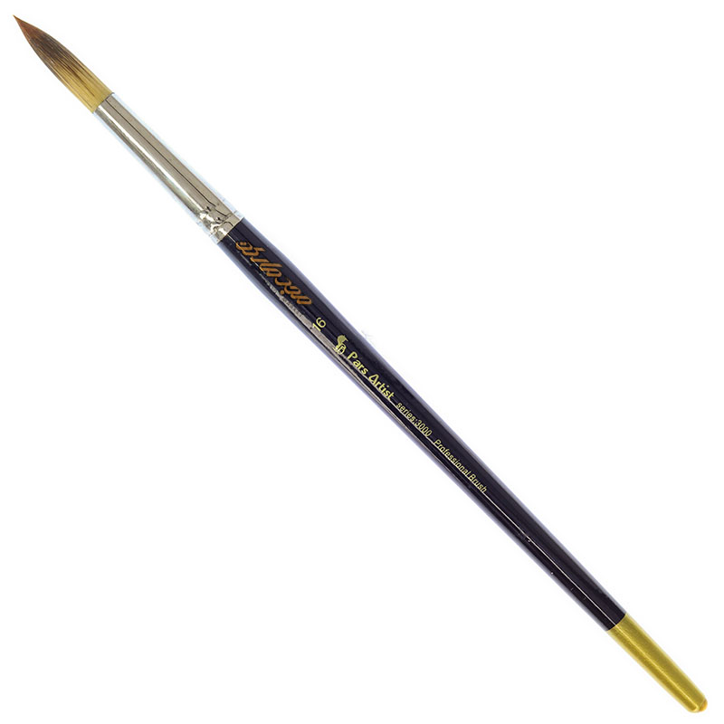 قلم مو سرگرد دسته بلند سری 3000 پارس آرتیست16