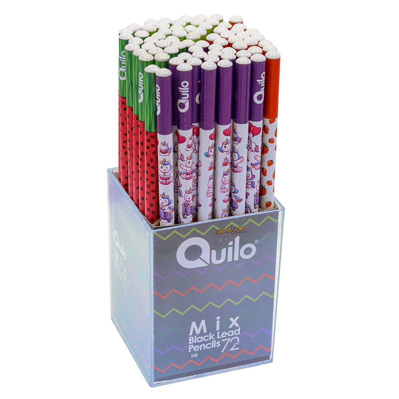 مداد مشکی 72 عددی کویلو طرح MIX (4)