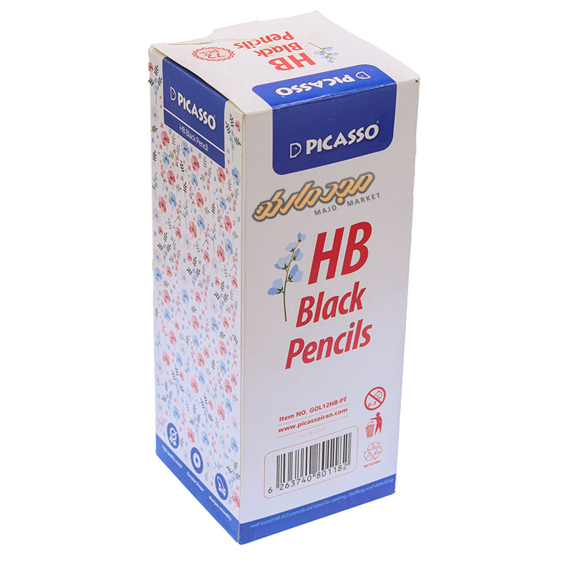 مداد مشکی 72 عددی طرح شکوفه پیکاسو (1)