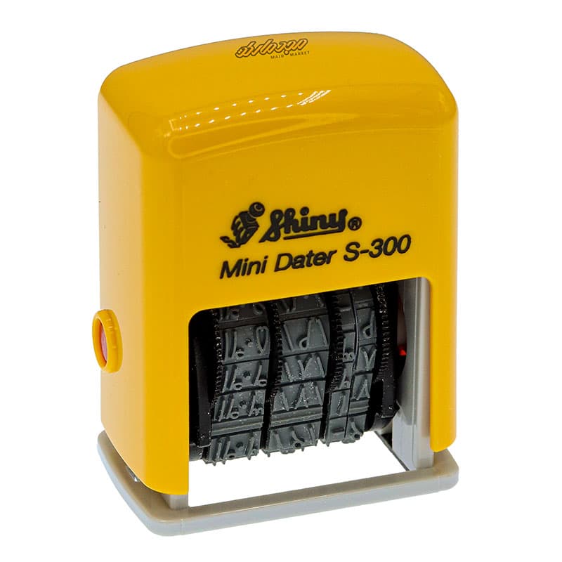 دستگاه مهر تاریخ زن شاینی زرد مدل S-300 (9)