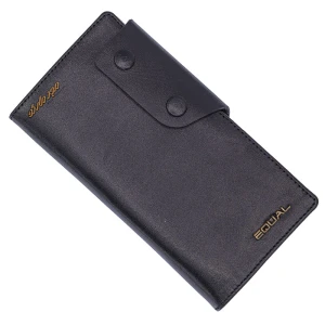 کیف پول چرم کتی مشکی اکوال