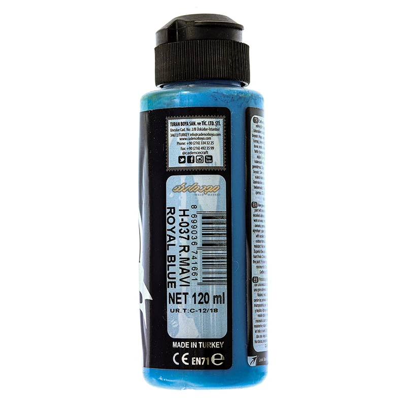 رنگ مولتی سورفیس ROYAL BLUE کد H037 کادنس (2)