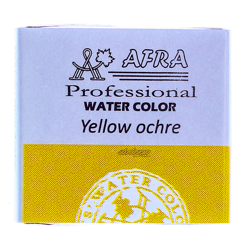 قرص آبرنگ زرد اکر (Yellow Ochre) کد 676 افرا (2)