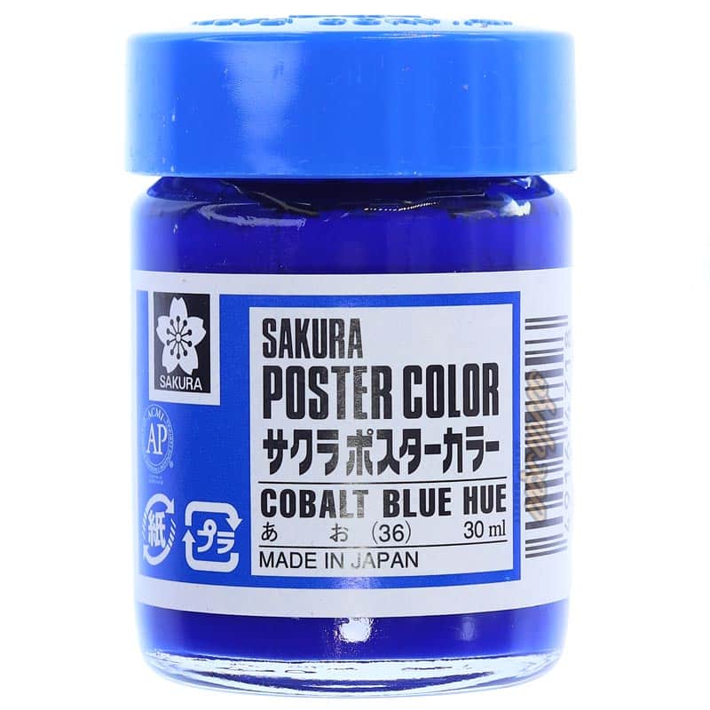 گواش آبی کبالت (Cobalt Blue Hue) کد 36 ساکورا SAKURA