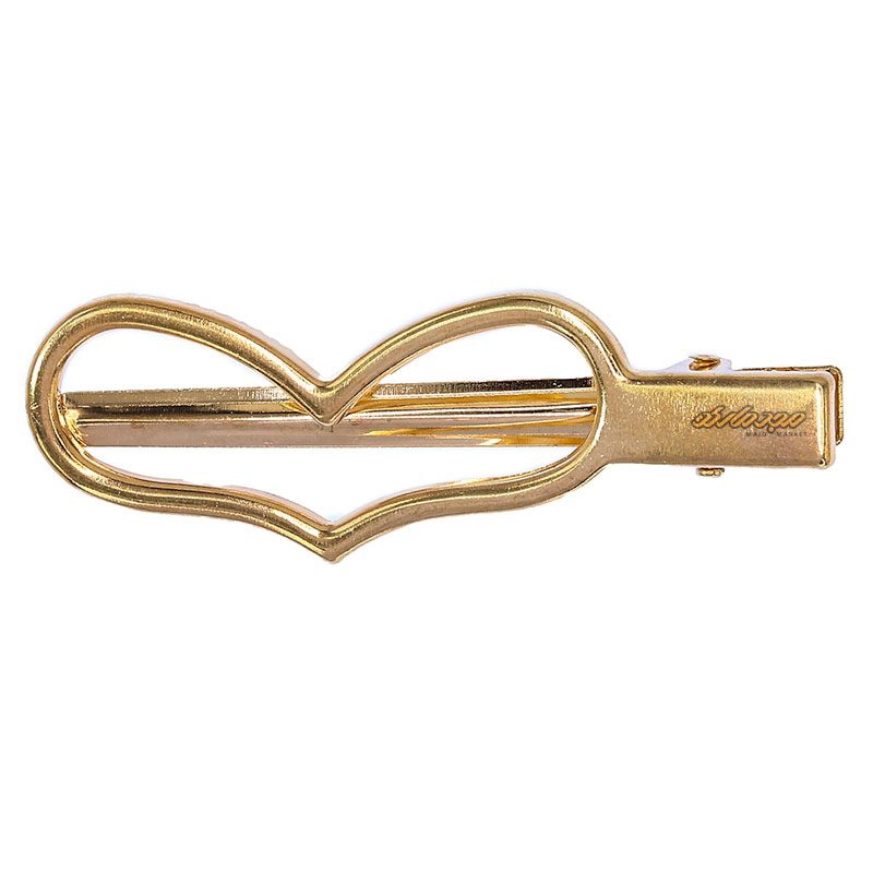 گیره فلزی 4 عددی رزین طرح قلب بزرگ (3)