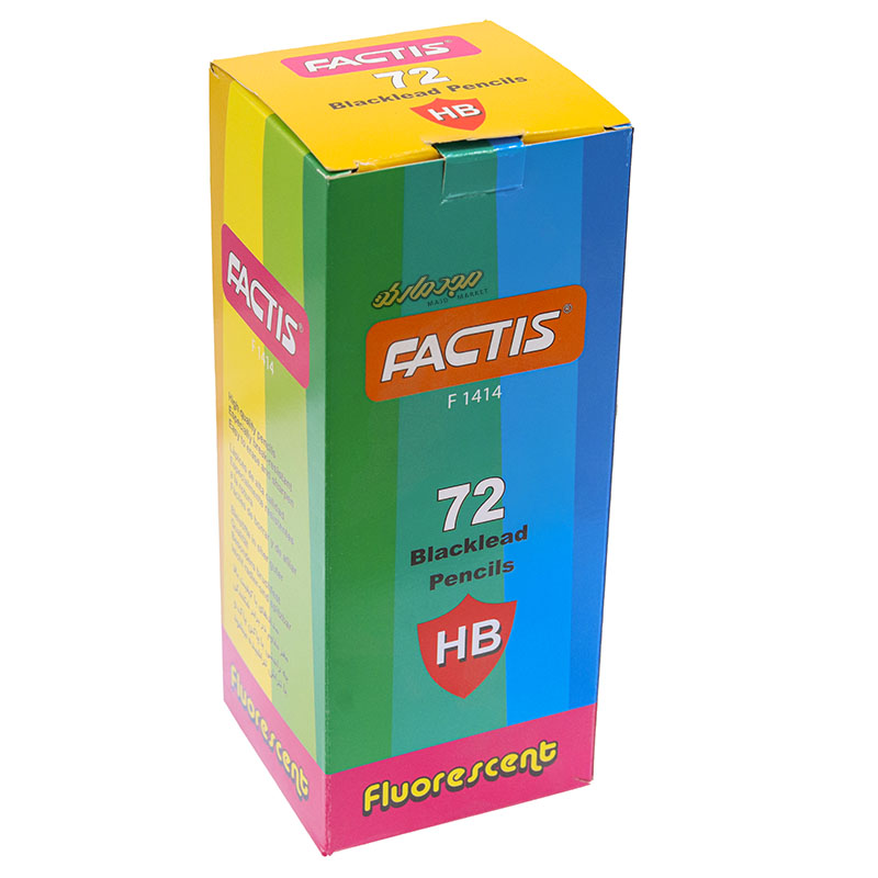 مداد مشکی 72 عددی فلورسنت F1414 فکتیس