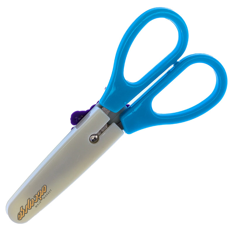 قیچی فانتزی غلاف دار آبی طرح انگور کیکو کد 571 (6)