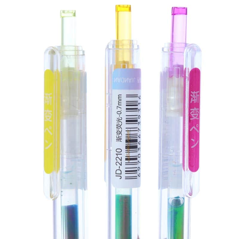 خودکار رنگی فشاری رنگین کمان 9 رنگ 2210 JIANDAN (1)