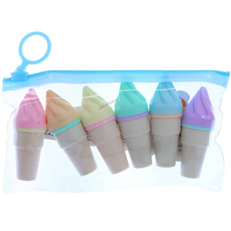 علامت زن فانتزی 6 رنگی بستنی قیفی 1708 (2)