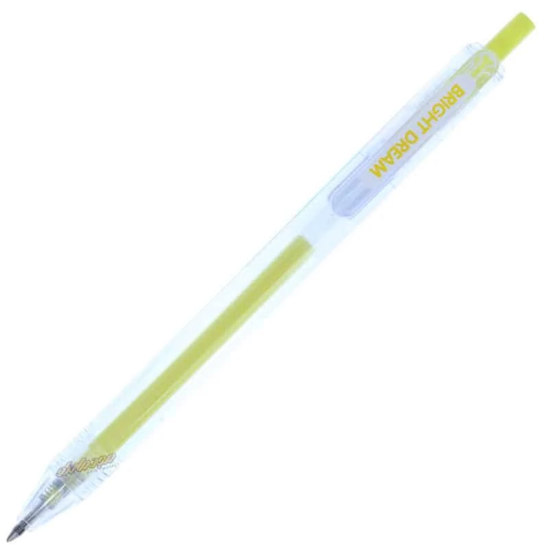 خودکار رنگی فشاری فانتزی زرد 2209 JIANDAN (1)