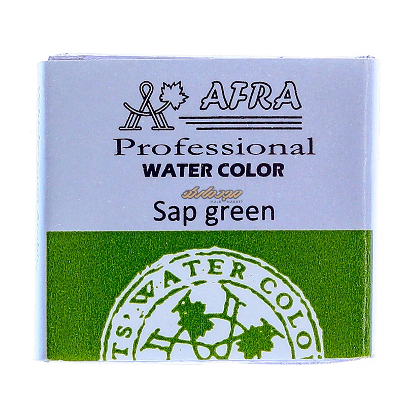 قرص آبرنگ سبز سیر (Sap Green) کد 586 افرا (2)