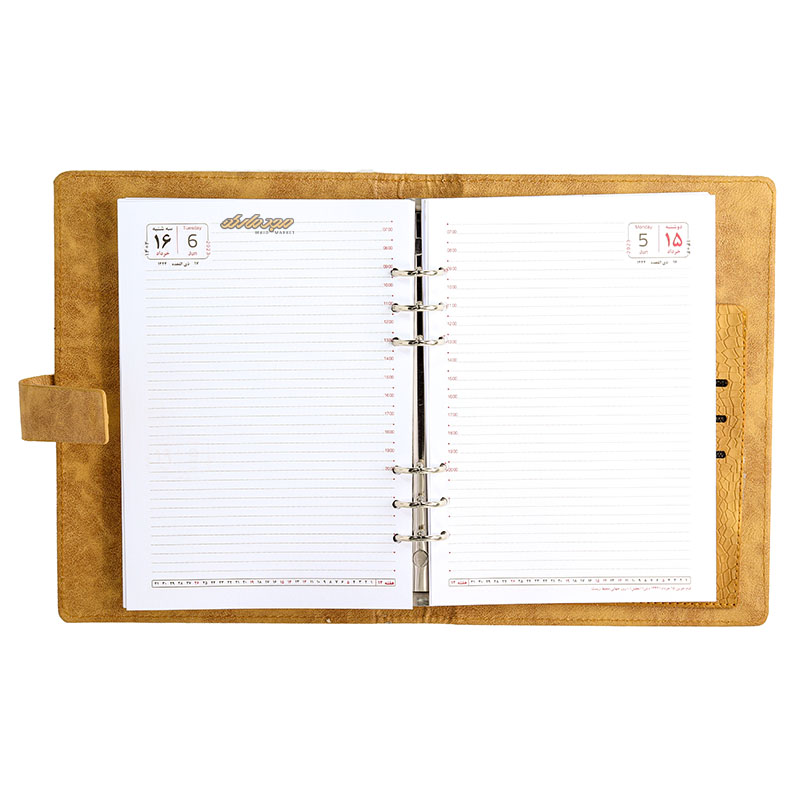 سالنامه (سررسید) 1402 کلاسوری شکلاتی کد 240 پاسارگاد (4)