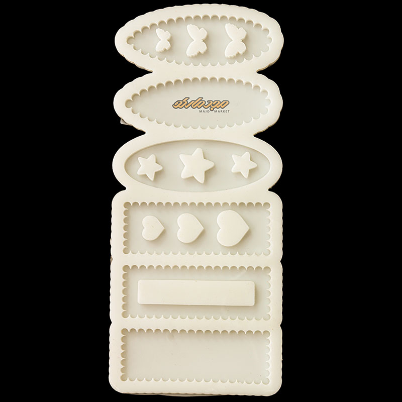 قالب سیلیکونی گیره طرح دار جور 106 سلنا