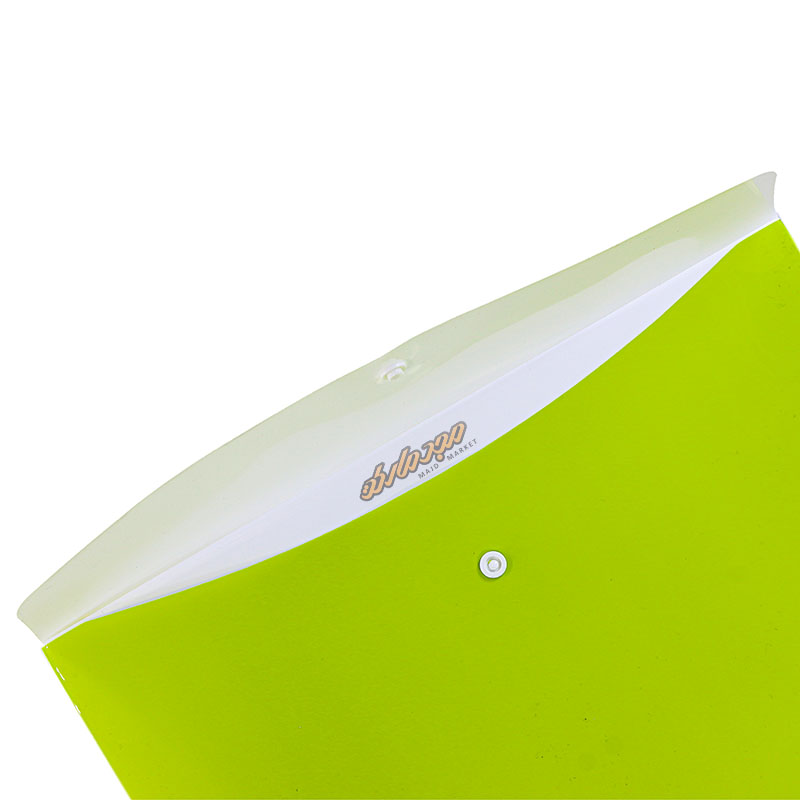 پوشه دکمه دار سبز متالیک 113 پاپکو (2)