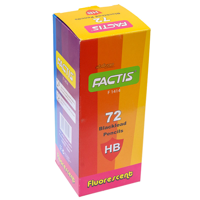 مداد مشکی 72 عددی فلورسنت F1414 فکتیس