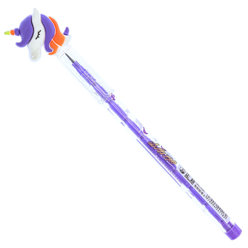 مداد فشنگی فانتزی طرح یونی کورن بنفش 158